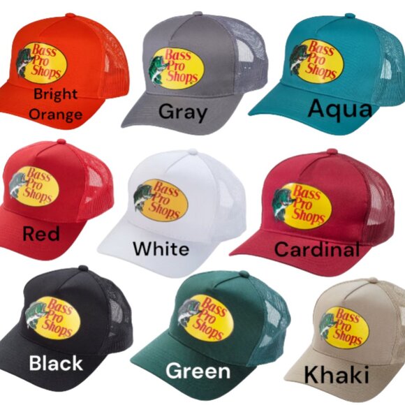 Bass Pro Shops Hat Baseball Hat Meshback Snapback Adjustable Adult Size - Picture 1 of 11